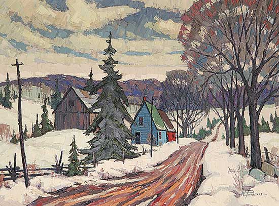 #431 ~ Parsons - Road by Haliburton Farm