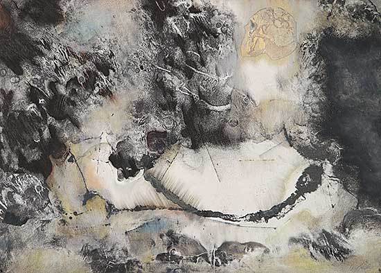 #432 ~ Peck - Untitled - Abstract with Heads