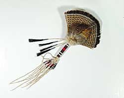 #75 ~ School - Feather Fan with Beaded Handle