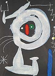 #414 ~ Miro - Untitled - Abstract Figure