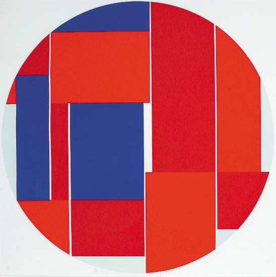 #207 ~ Bolotowsky - Untitled - Futurist Abstract  #X/XXV