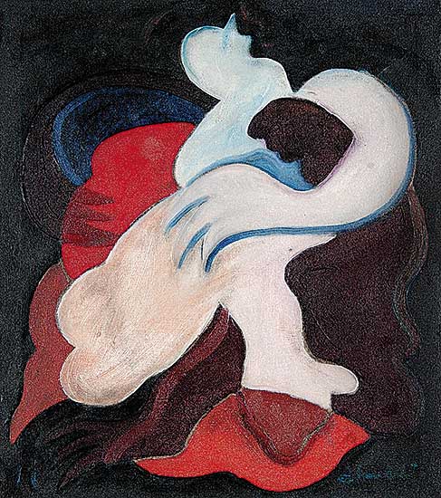 #211 ~ Daudelin - Untitled - Forms enlacee