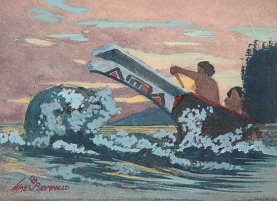 #332.3 ~ Blomfield - Untitled - Haida Canoe