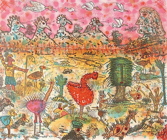 #351 ~ de Forest - Untitled - Birdland  #AP 9/10