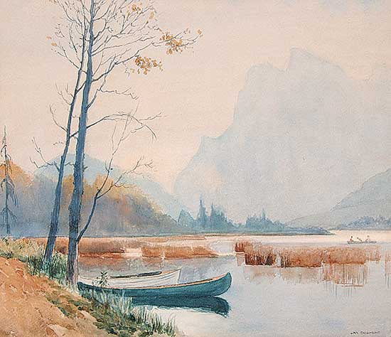 #357 ~ Dichmont - Untitled - Canoeing on Vermilion Lake