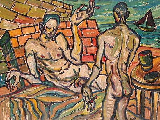 #468 ~ Robinson - Figures at Wreck Beach