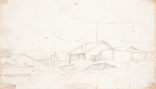#28 ~ FitzGerald - Farm Buildings, Manitoba, Sept. 1930
