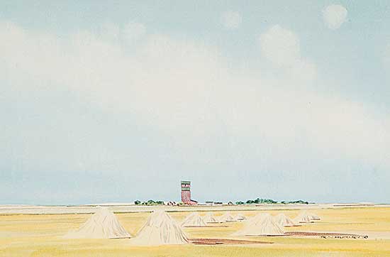 #45.2 ~ Hurley - Untitled - Saskatchewan Harvest Scene