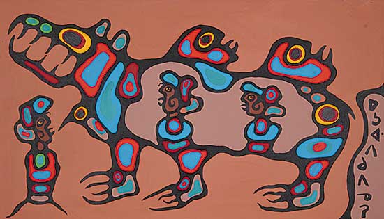 #70 ~ Morrisseau - Medicine Bear