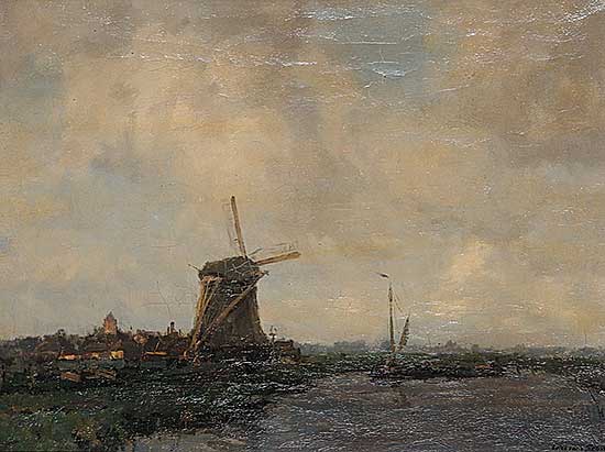 #230 ~ Schaik - Untitled - Windmill on the Polder