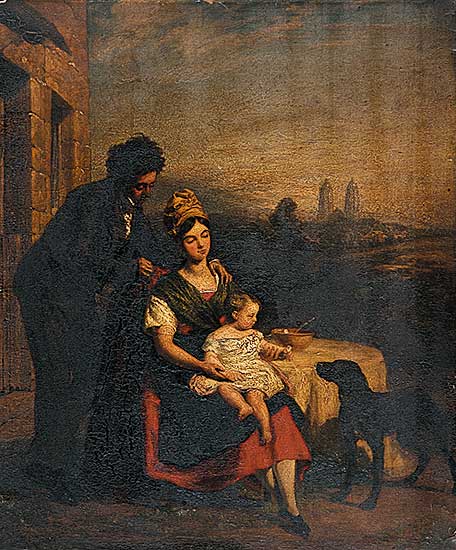 #241 ~ Williams - Untitled - Young Couple with Infant and Dog