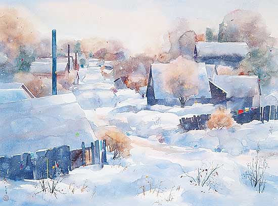 #432 ~ Fong - Untitled - Snowy Lane