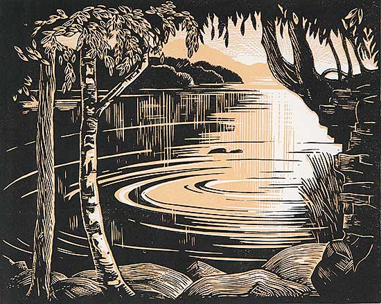 #444 ~ Hutchinson - Sunlit Lake  #21/50