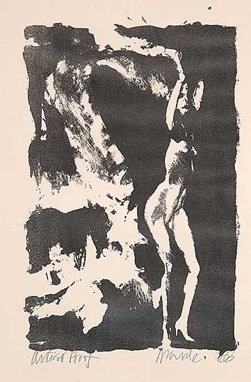 #462 ~ Markle - Untitled - Abstract with Figure  #Artist Proof