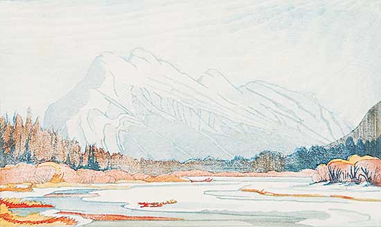 #486 ~ Shelton - Mount Rundle in March  #107/200