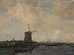 #230 ~ Schaik - Untitled - Windmill on the Polder