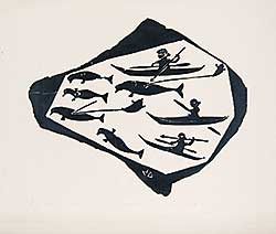 #445 ~ Inuit - Hunting Whales  #16/30