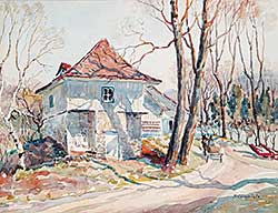 #467 ~ McCorkindale - Untitled - Cottage Scene near Melbourne, Quebec