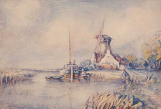 #17 ~ Chavignaud - Untitled - Fisherman on the Bruges Canal
