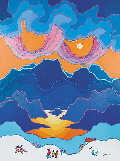 #43.1 ~ Harrison - Deer in Flight