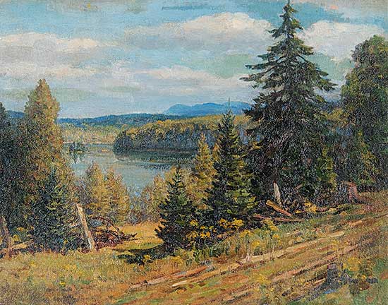 #104 ~ Scott - Untitled - View of the Lake