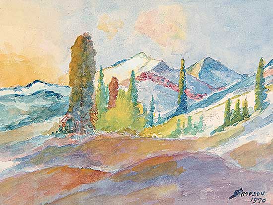 #110 ~ Simpson - Head of Brazeau River, Columbia Ice Fields