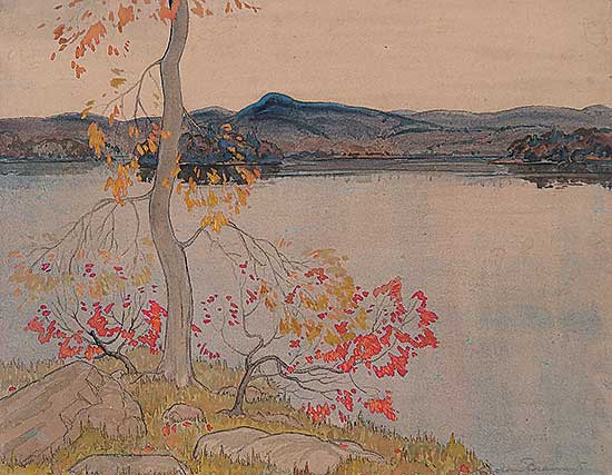 #408 ~ Beament - Untitled - Lake in the Fall