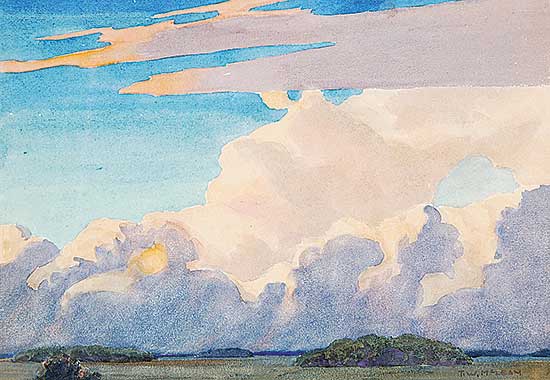 #514 ~ McLean - Storm at Sunset, Manitoba