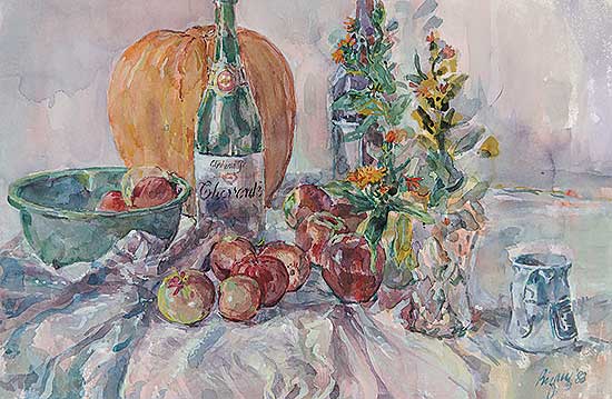 #581 ~ Rigaux - Halloween Still Life