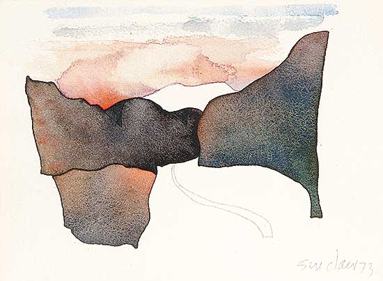 #602 ~ Sinclair - Untitled - Rocky Mountain Landscape with Road