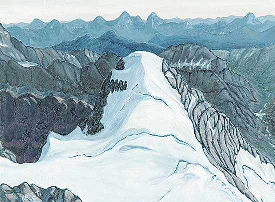 #615 ~ Thorsteinsson - Mt. Huber and Huber Glacier from Mt. Victoria