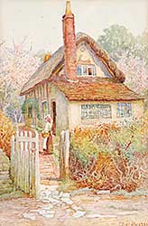 #210 ~ Hughes - Untitled - Through the Cottage Gate