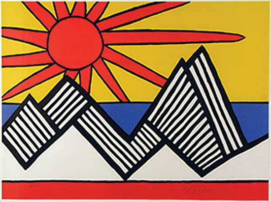#26 ~ Calder - Mountains and Sun  #42/125