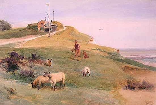 #40 ~ Fraser - Untitled - Shepherd with Sheep