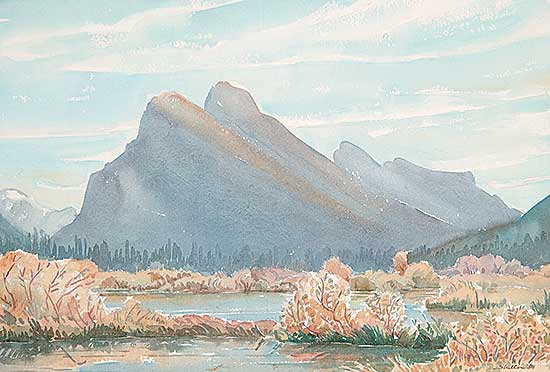 #119 ~ Shelton - Autumn on Vermilion Lakes