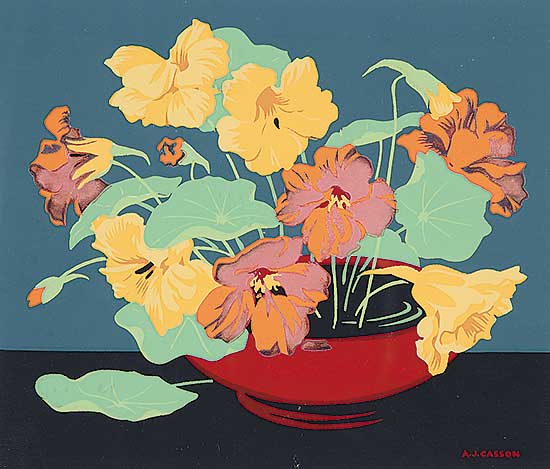 #217 ~ Casson - Untitled - Nasturiums