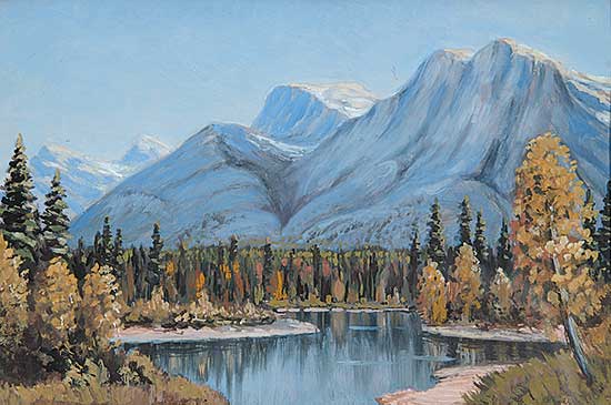 #261 ~ Lindstrom - Untitled - Rocky Mountain Lake