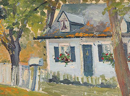 #277 ~ Pagnuelo - Untitled - Small Cottage Amid Trees