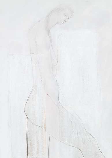 #278 ~ Pashak - Untitled - Study of a Figure in White