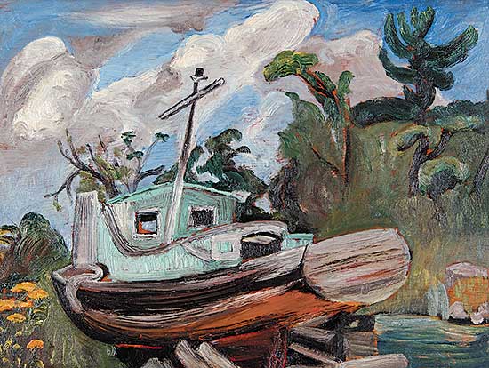 #28 ~ Eliot - Untitled - Fishing Boat in Dry Dock