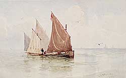 #78.1 ~ O'Brien - Herring Boats Becalmed
