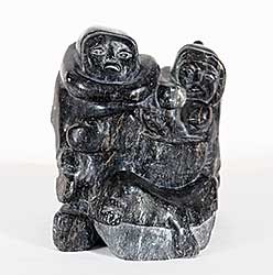#253 ~ Inuit - Untitled - Mother and Child with Seal