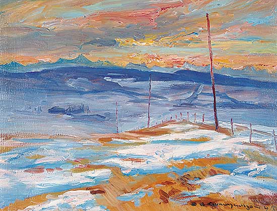 #26 ~ de Grandmaison - February Sunset near Priddis