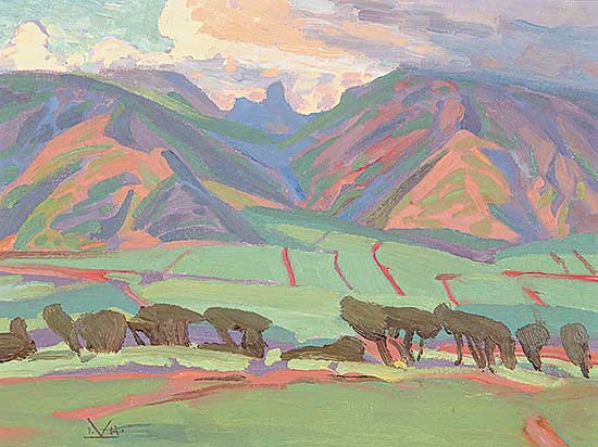 #56 ~ Kerr - Irrigated Sugar Cane, Clouded Mountain, Maui