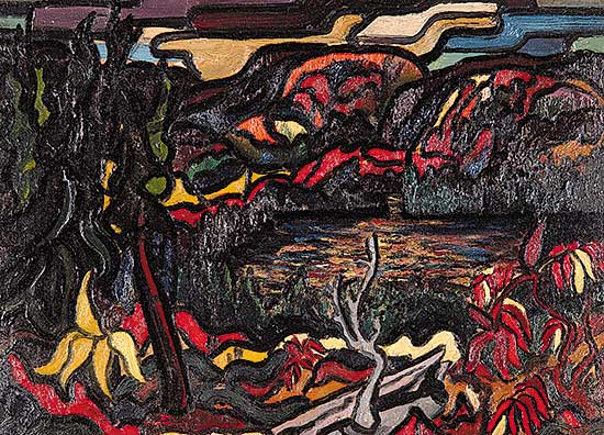 #71 ~ Loveless - Autumn Landscape with Lake and Hills