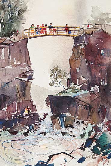 #87 ~ Mitchell - Untitled - Viewing the Falls