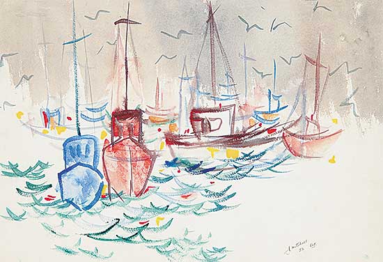 #88 ~ Mitchell - Untitled - Sailing Ships