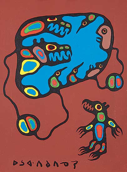 #92 ~ Morrisseau - Four Directions 4-4
