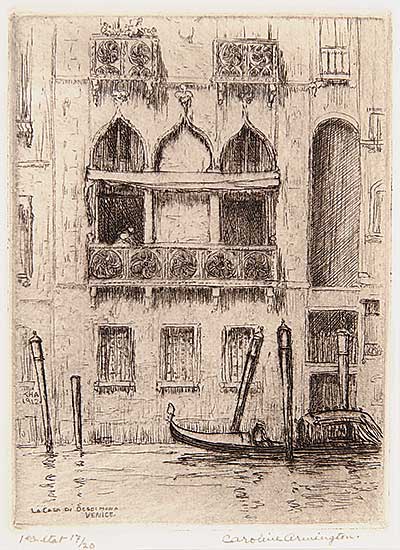 #402 ~ Armington - La Casa di Desdemona, Venice  #17/20 1st state