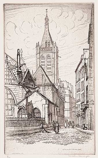 #403 ~ Armington - L'Eglise St. Severin, Paris  #7/100